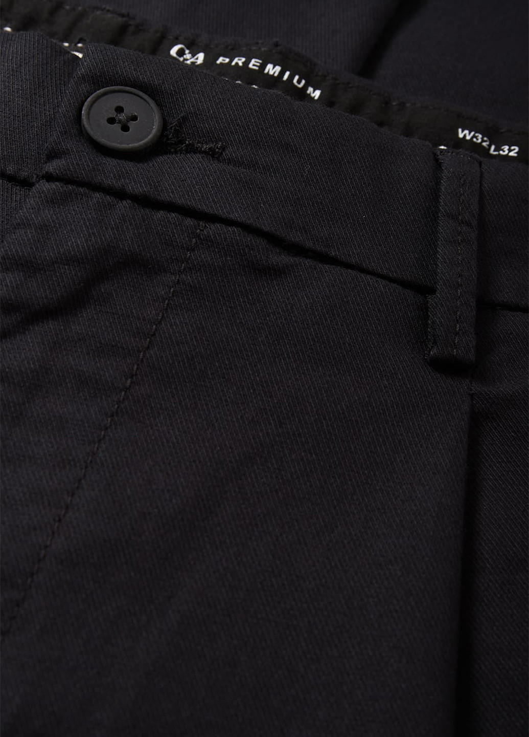 Черные классические демисезонные прямые брюки C&A