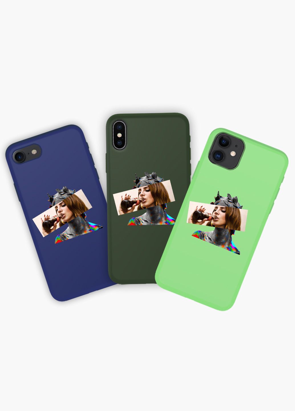 Чехол силиконовый Apple Iphone X Лана Дель Рей Ренесанс (Lana Del Rey Renaissance) Белый (6129-1204) MobiPrint (219347400)