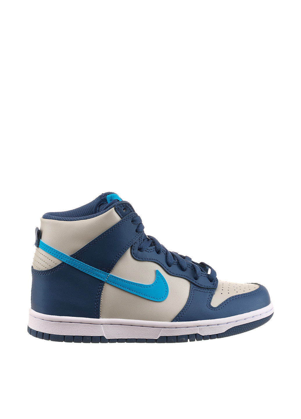 Кроссовки DB2179-006 Nike Dunk High Light Bone Diffused Blue Gs комбинированные демисезоны (269697665)