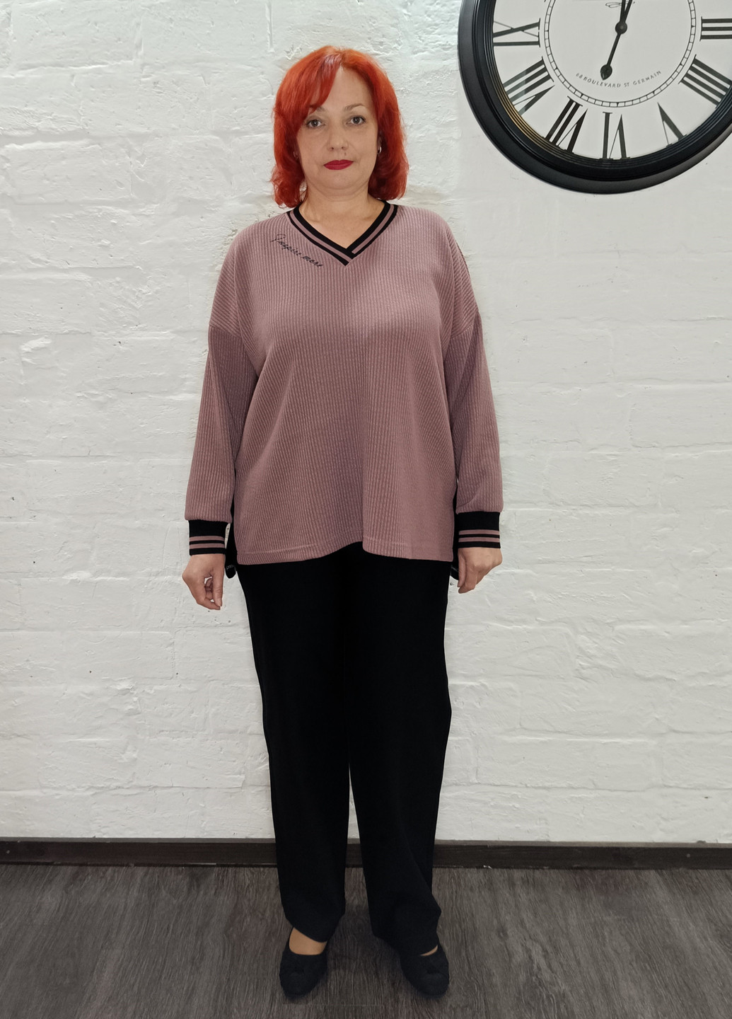 Розово-коричневый демисезонный пуловер пуловер Darkwin