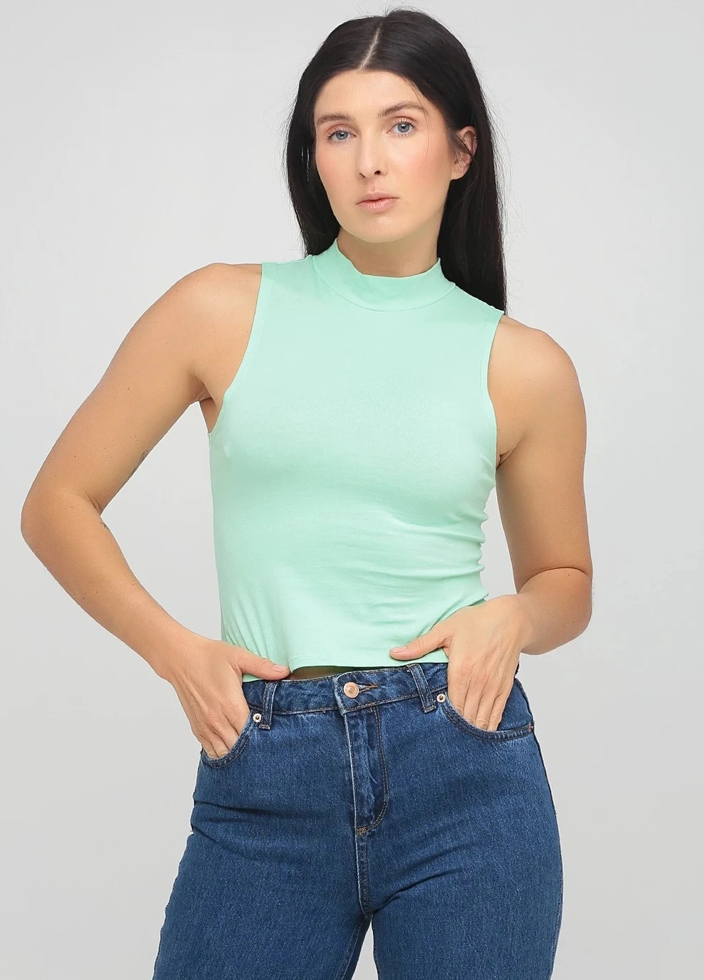 Топ однотонный кэжуал Asos (253563986)