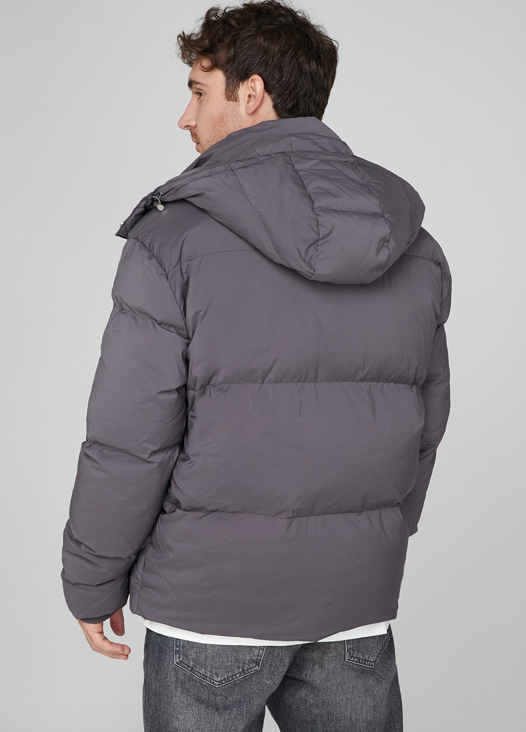 Сірий зимній Пуховик PRPY