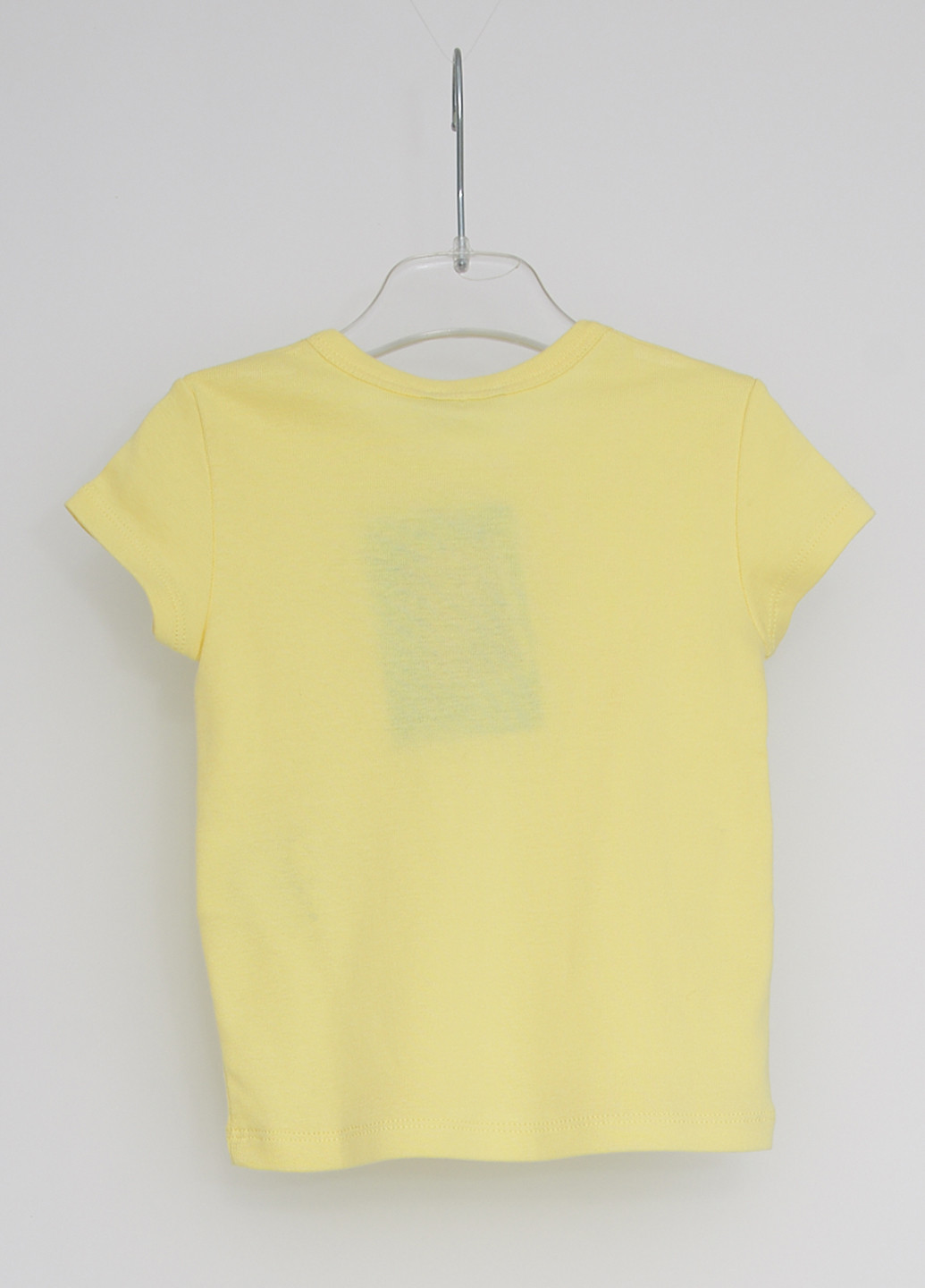 Желтая летняя футболка с коротким рукавом United Colors of Benetton