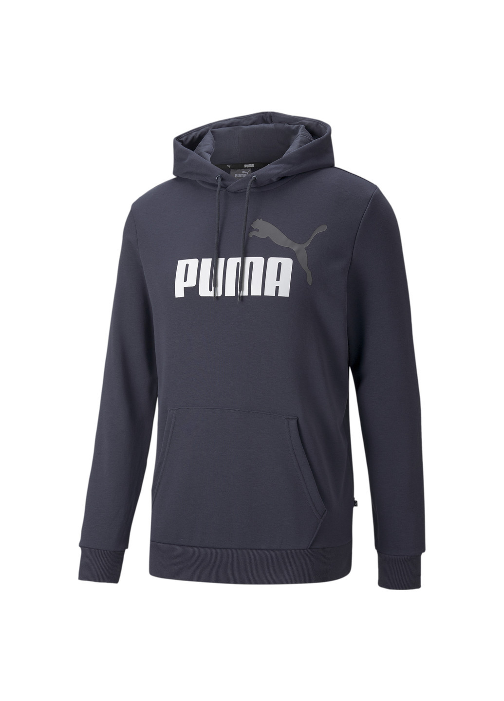 Синяя демисезонная толстовка essentials+ two-tone big logo men's hoodie Puma