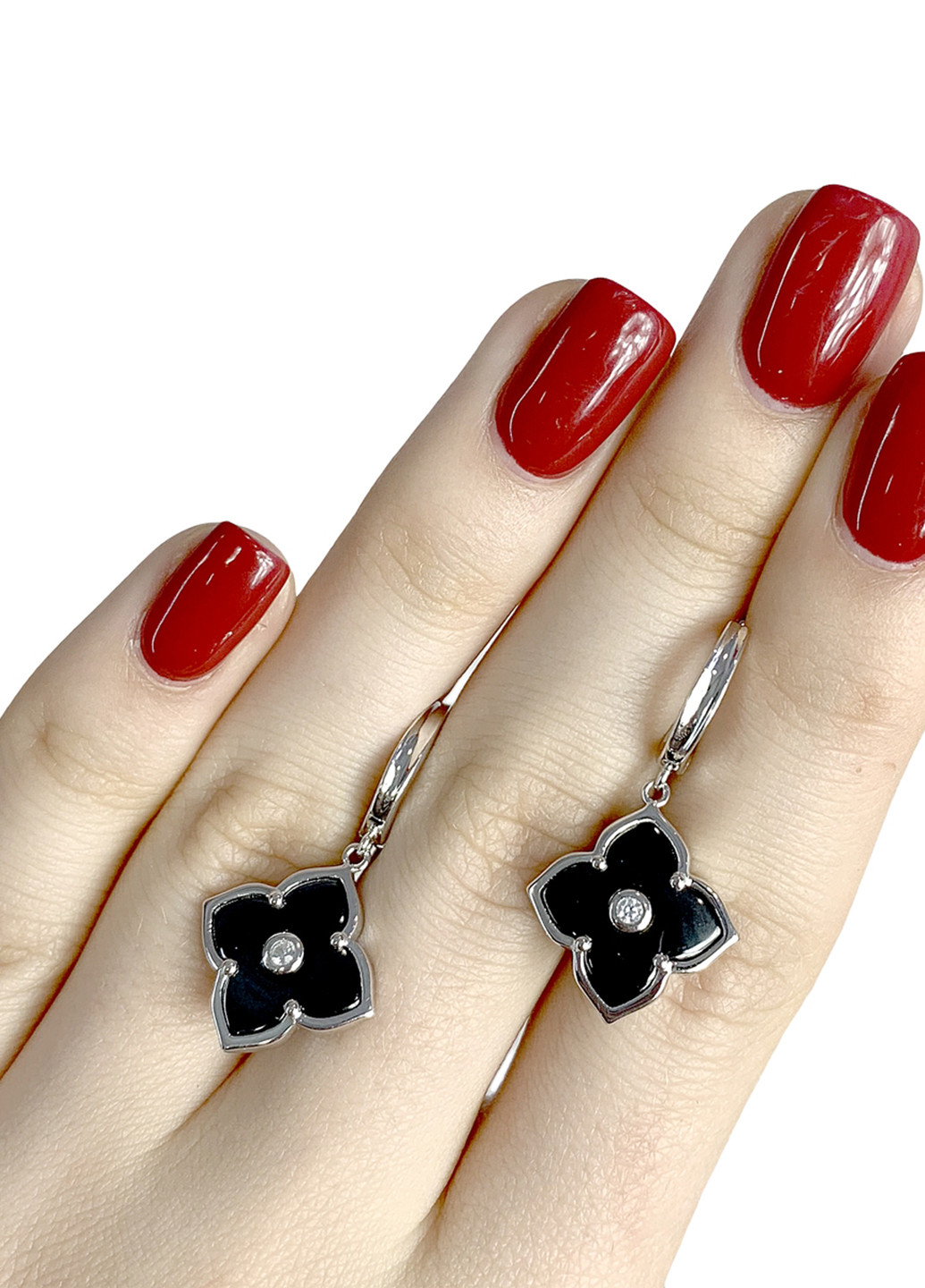 Сережки Silver Flame (132949376)