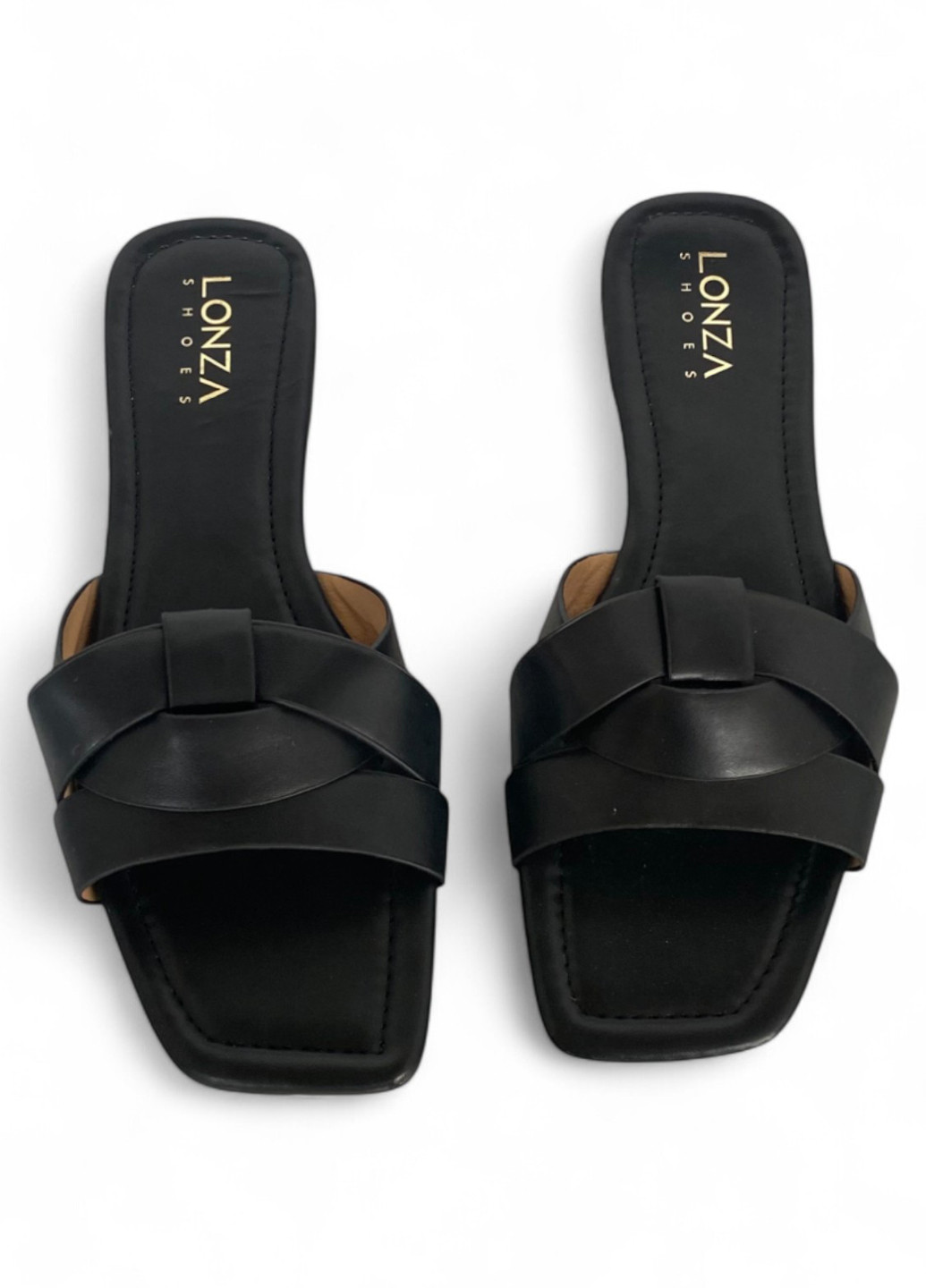Черные шлепанцы Lonza