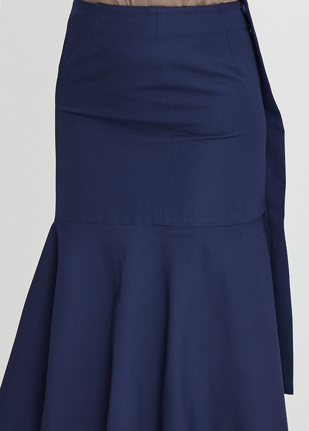 Темно-синяя кэжуал однотонная юбка Marni годе