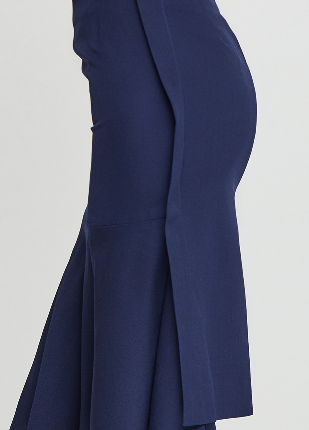 Темно-синяя кэжуал однотонная юбка Marni годе