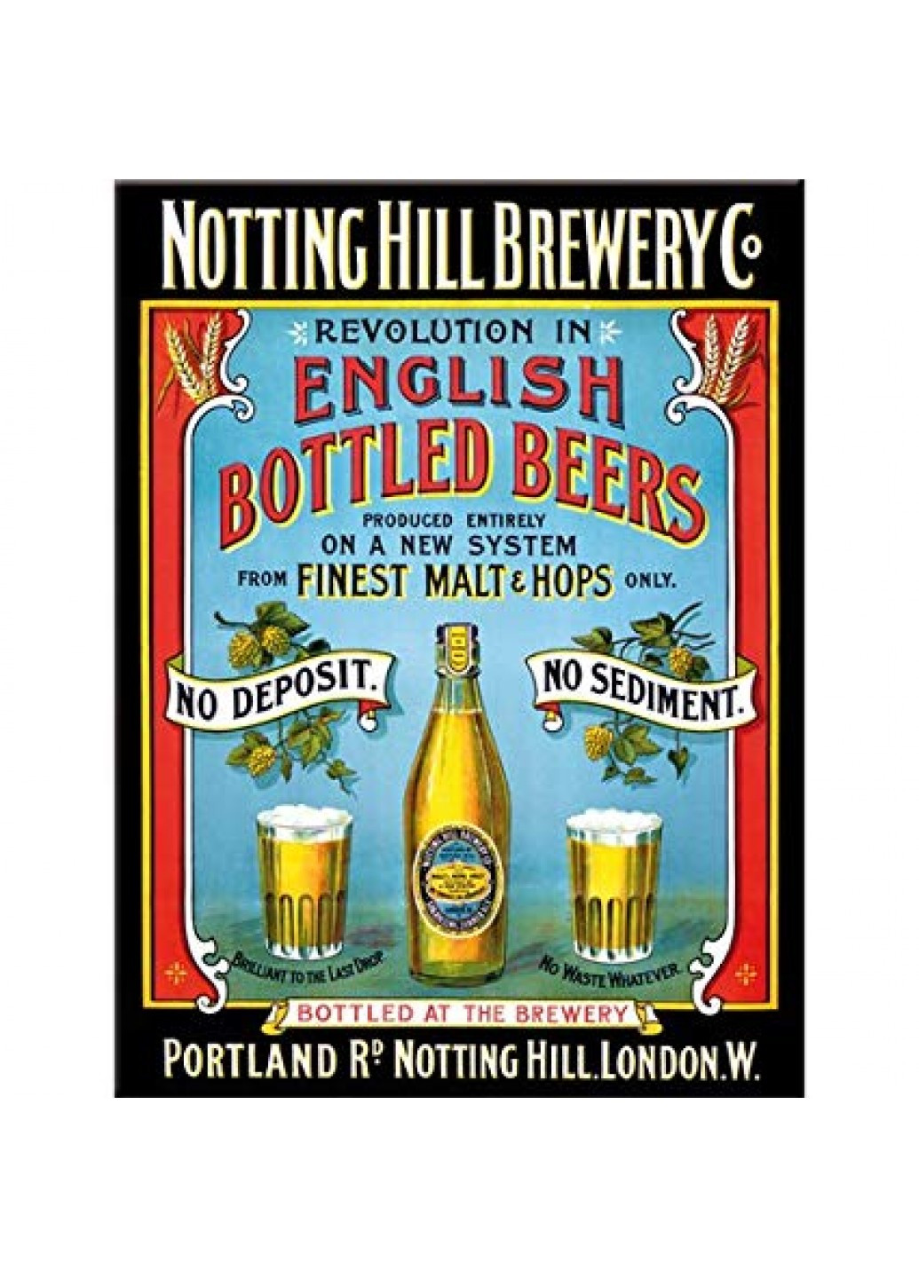 Магніт 8x6 см "Notting Hill Brewery" (14066) Nostalgic Art (215853543)