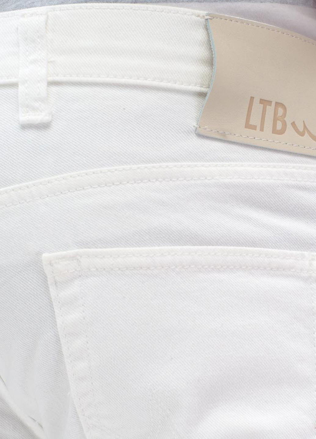 Белые демисезонные со средней талией джинсы LTB