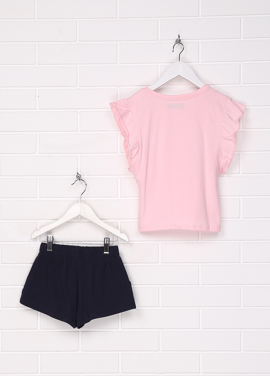 Розовый летний комплект (футболка, шорты) Glo-Story