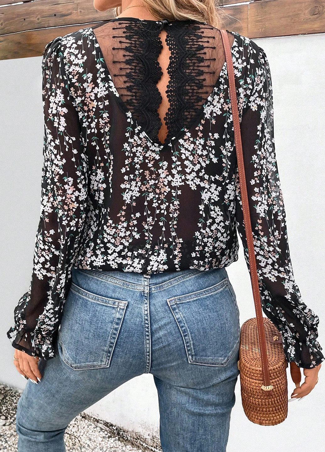 Чорно-біла блуза SHEIN