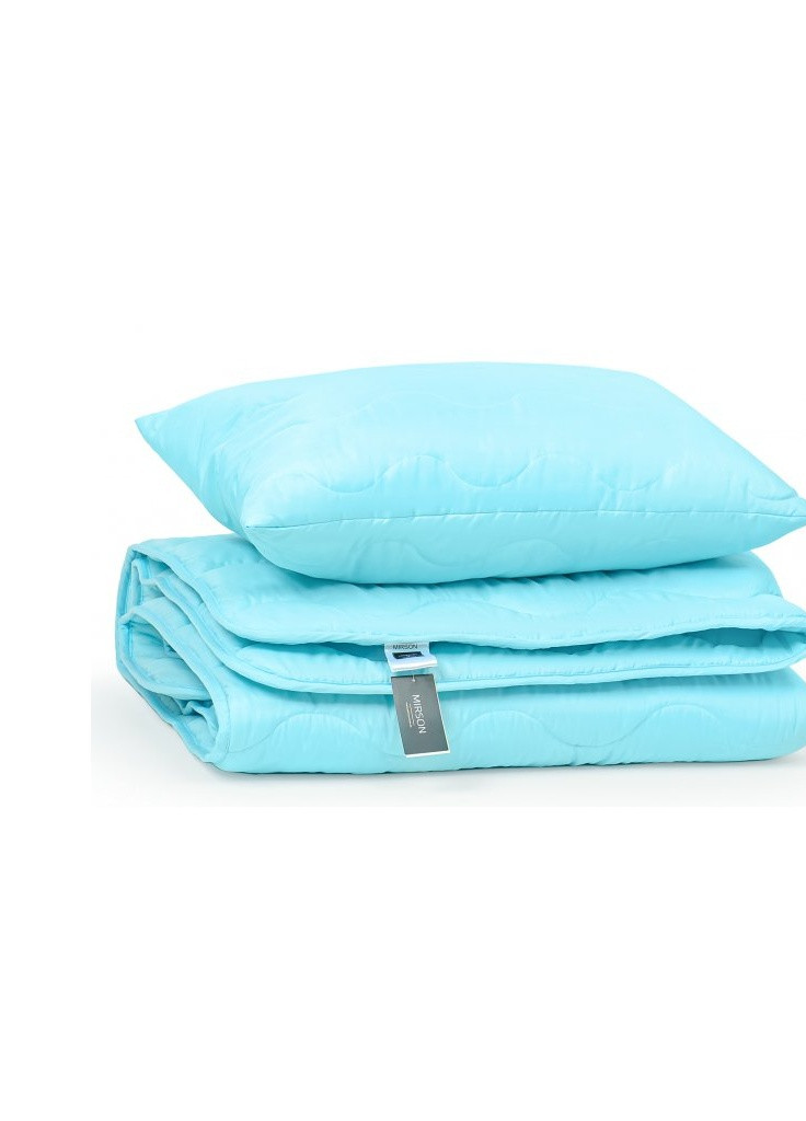 Одеяло Набор шерстяной №1676 Eco Light Blue Одеяло 220х240+ подушка (2200002656672) Mirson (254072339)