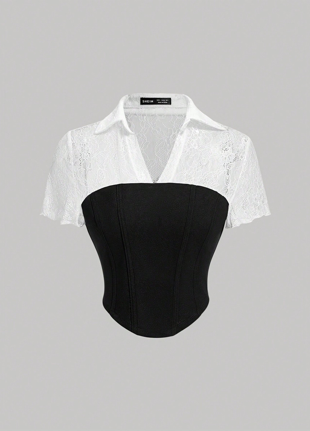 Чорно-біла блуза SHEIN
