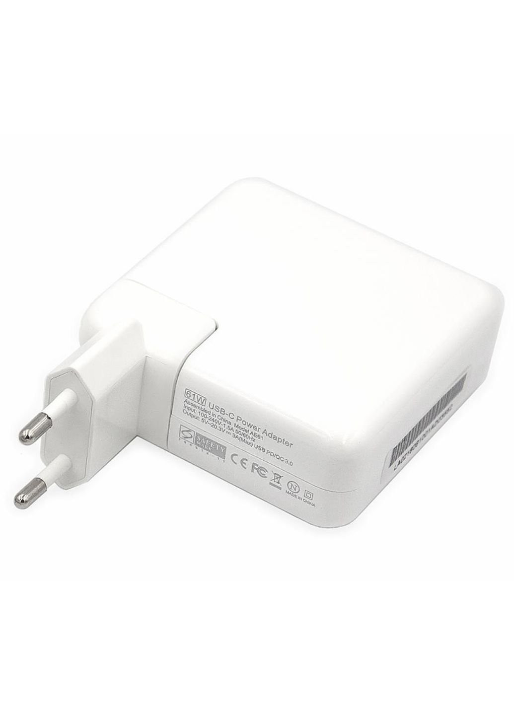 Джерело живлення до силового апарату Apple 220V, 20V 61W ноутбук (USB TYPE-C) (AP61HCUSB) PowerPlant apple 220v, 20v 61w (usb type-c) (250053772)