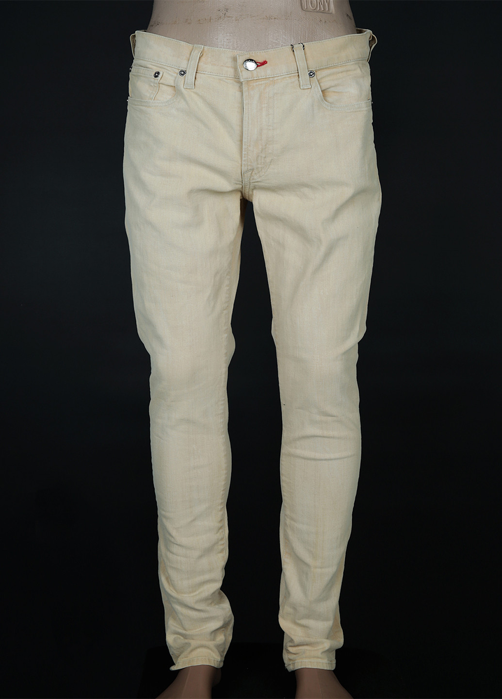 Бежевые демисезонные зауженные джинсы Ralph Lauren
