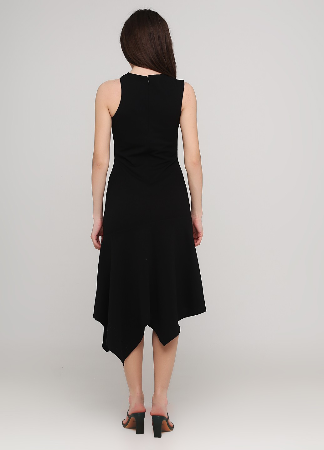 Черное кэжуал платье клеш Asos однотонное