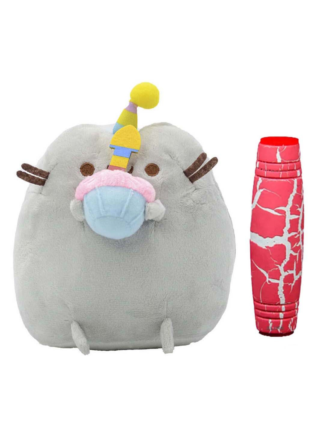 Комплект М'яка іграшка кіт з кексом Пушин кет і Анти стрес іграшка Mokuru S&T (256543907)