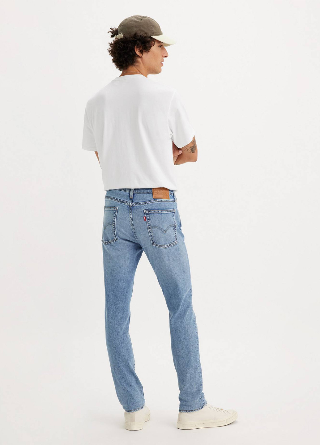 Голубые демисезонные зауженные джинсы Levi's