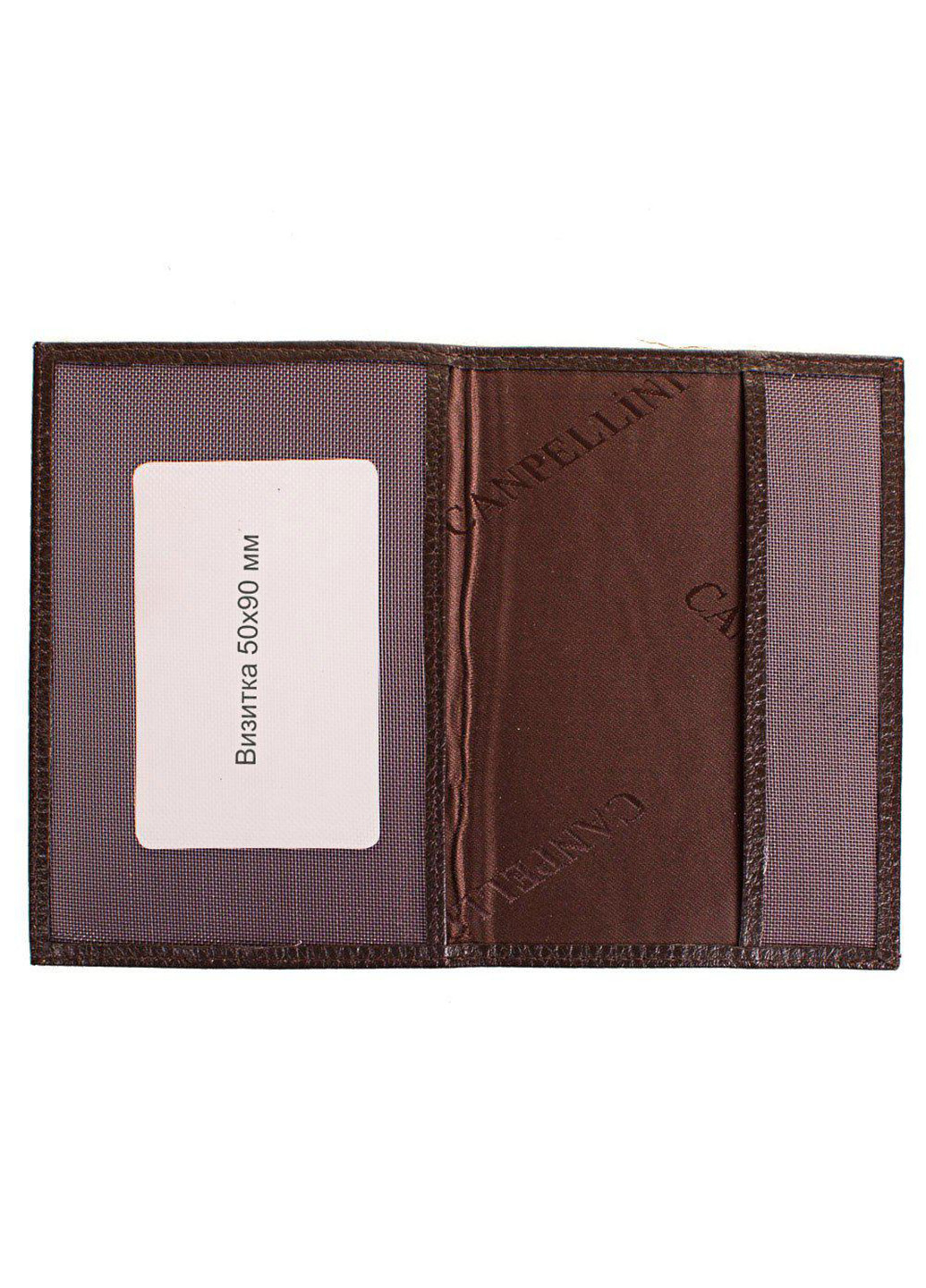 Мужская кожаная обложка для паспорта 9,5х13,6х0,5 см Canpellini (252417197)