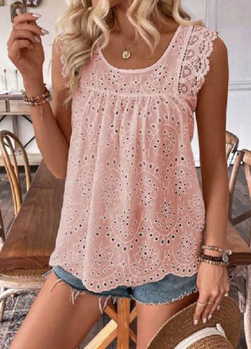 Розовая блуза SHEIN