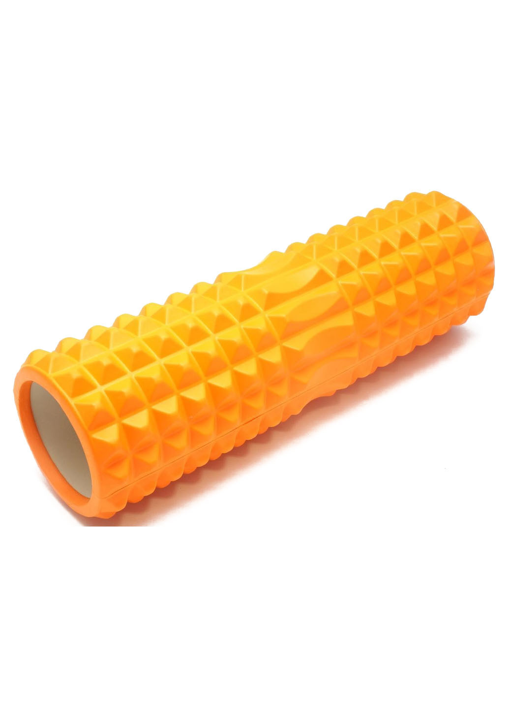 Массажный ролик Grid Roller v2.2 45 см оранжевый (роллер, валик, цилиндр для йоги, пилатеса и массажа) EasyFit (237657522)