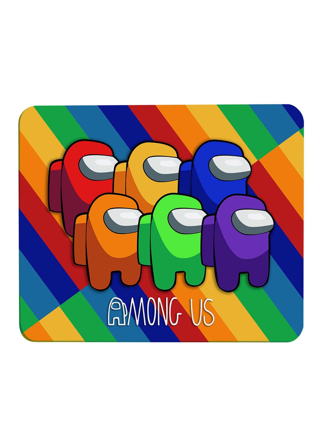Коврик для мышки Амонг Ас (Among Us) (25108-2595) 29х21 см MobiPrint (224437242)