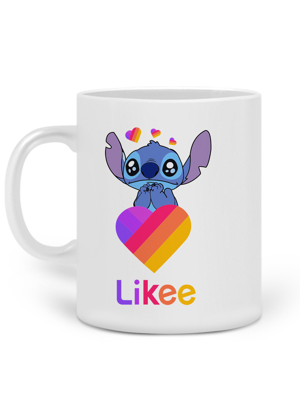Кружка Стич Лайки (Stitch Likee) 330 мл Чашка Керамическая (20259-1596) MobiPrint (219776145)