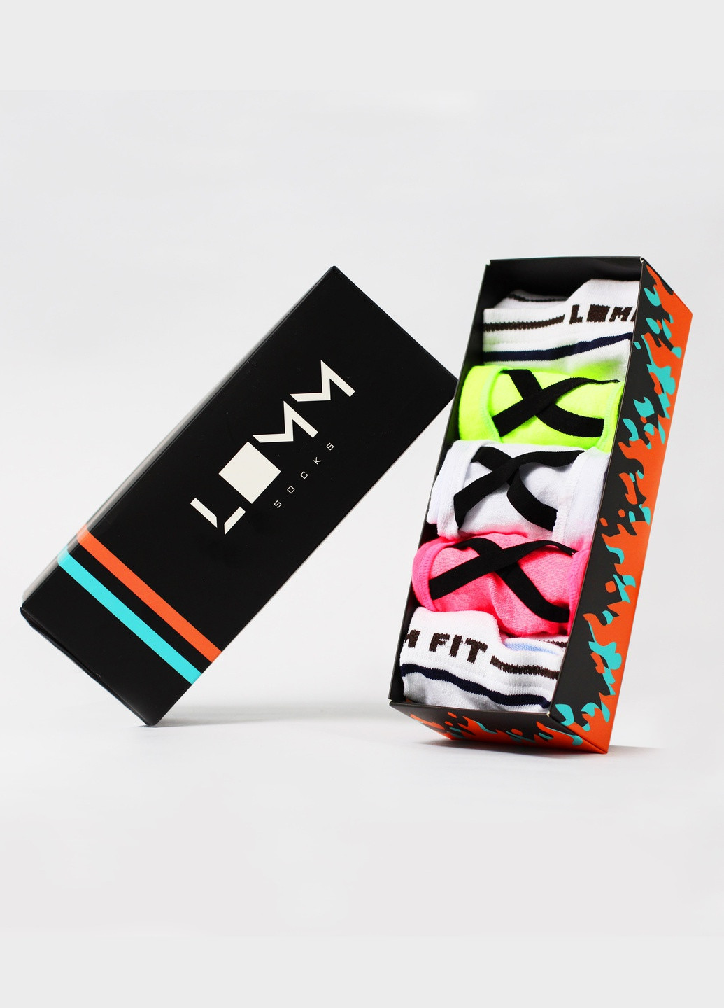 Комбинированные набор носков в коробке yoga women box LOMM рисунки (251846751)