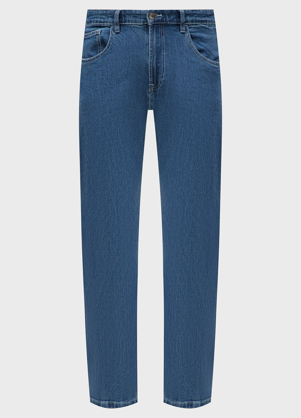 Синие демисезонные регюлар фит джинсы Denim Project