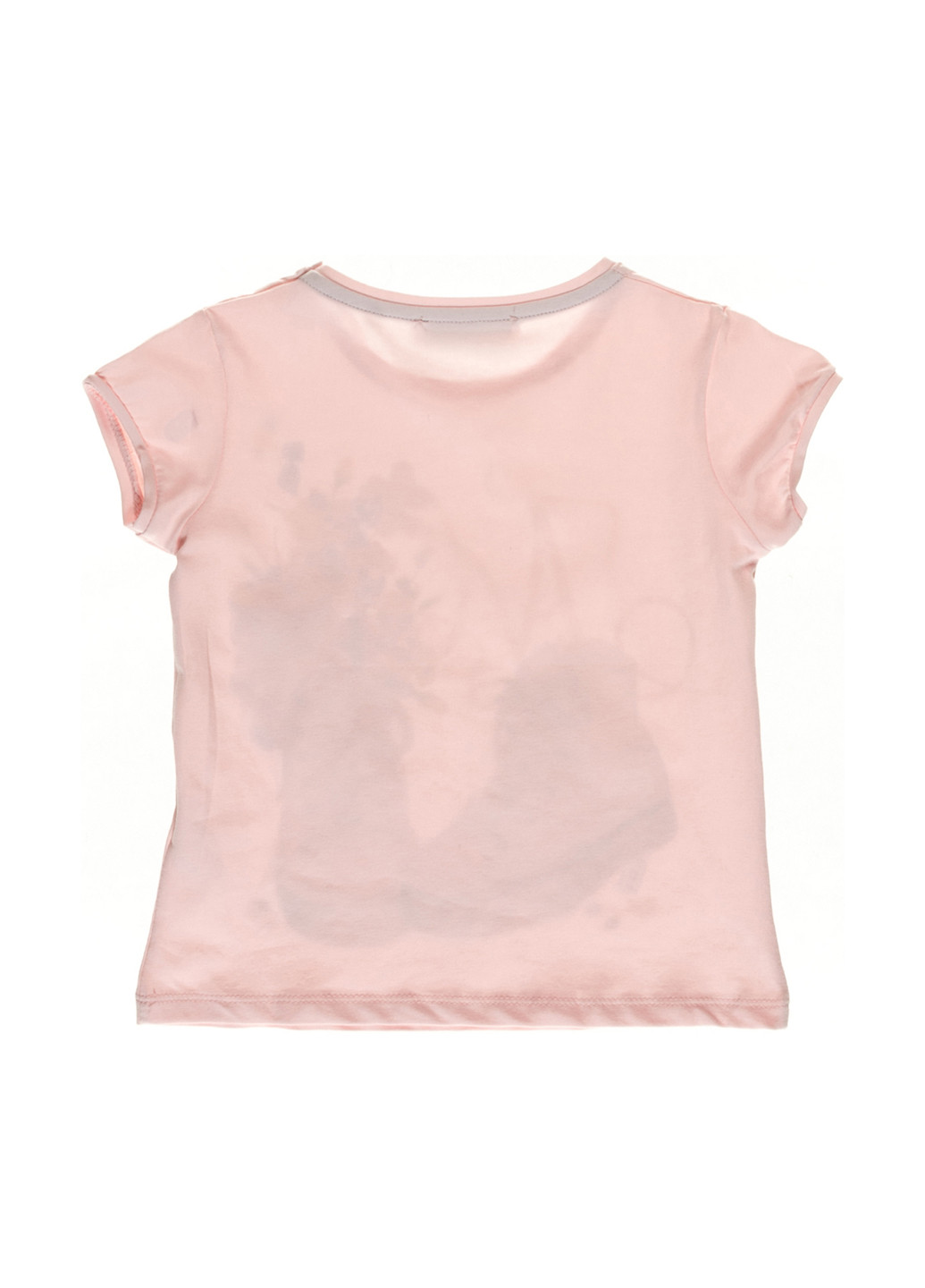 Розовая летняя футболка с коротким рукавом Miss Lorelli