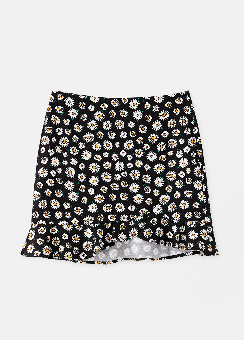 Черная кэжуал цветочной расцветки юбка Pull & Bear