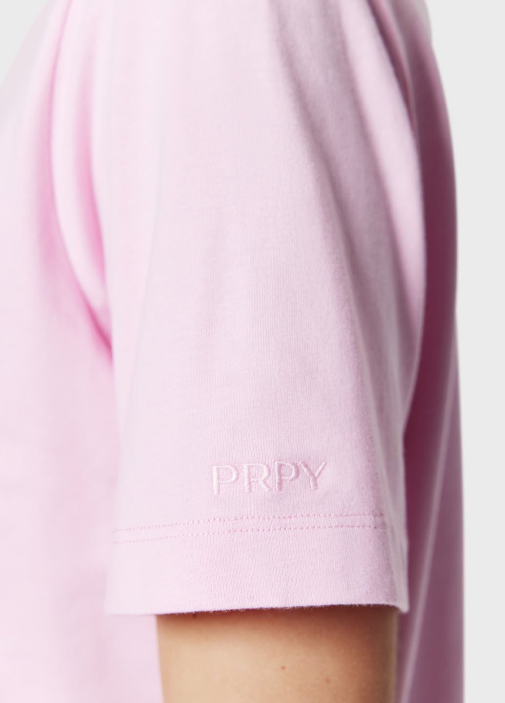 Светло-розовая летняя футболка PRPY