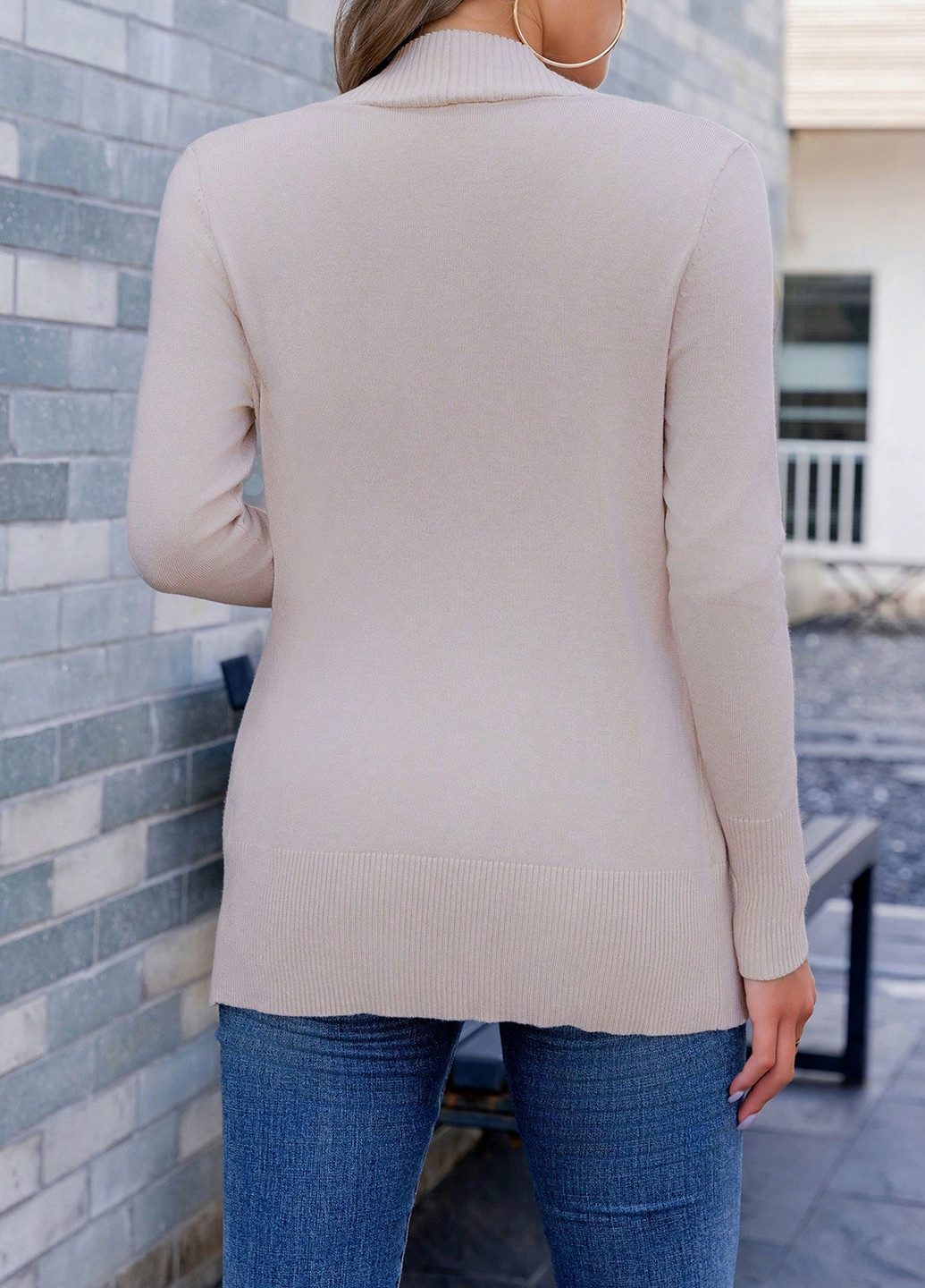 Кремовый демисезонный кардиган SHEIN