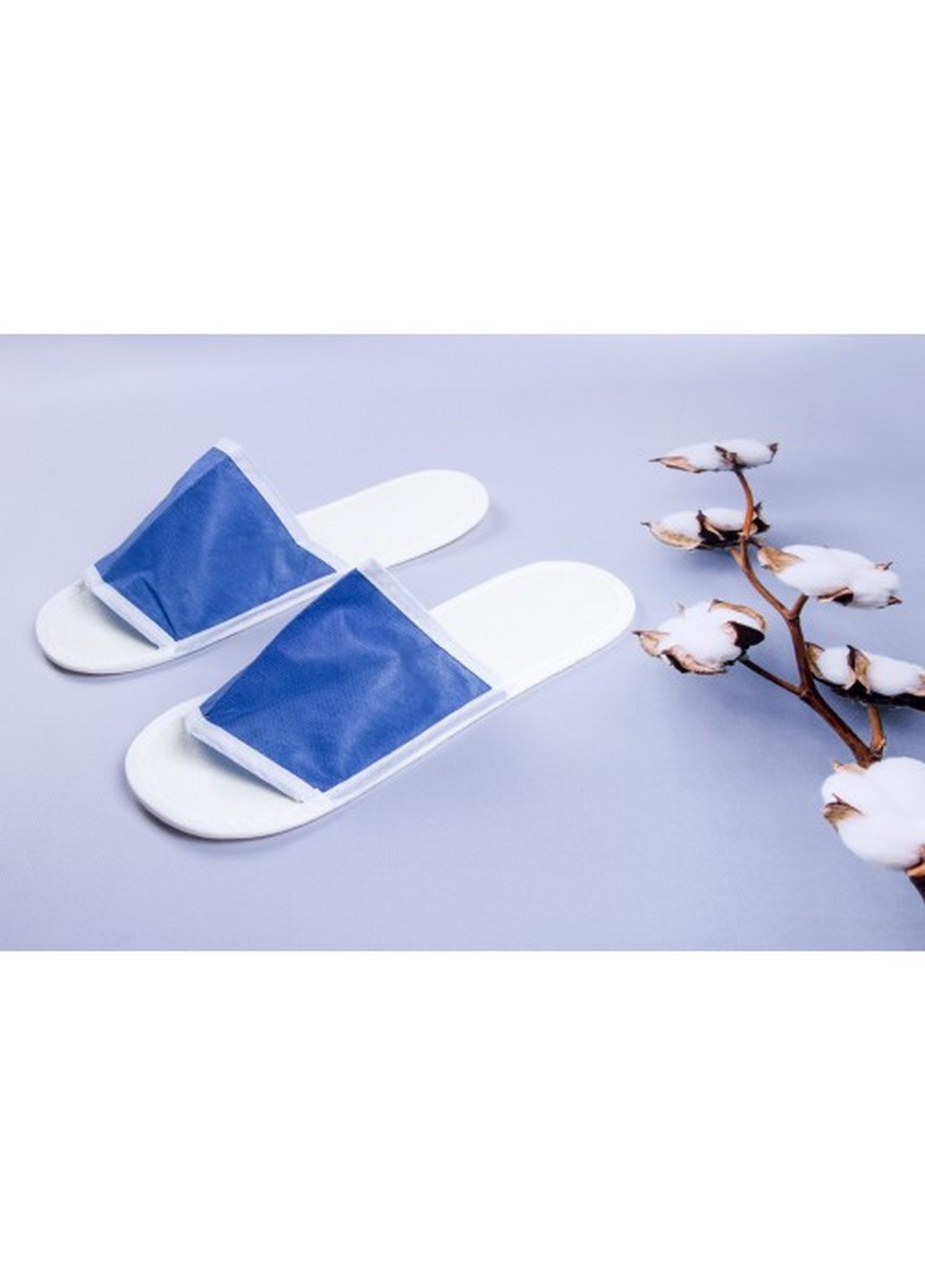 Одноразовые флизелиновые тапочки для отелей 100 пар 29 см Luxyart (253102459)