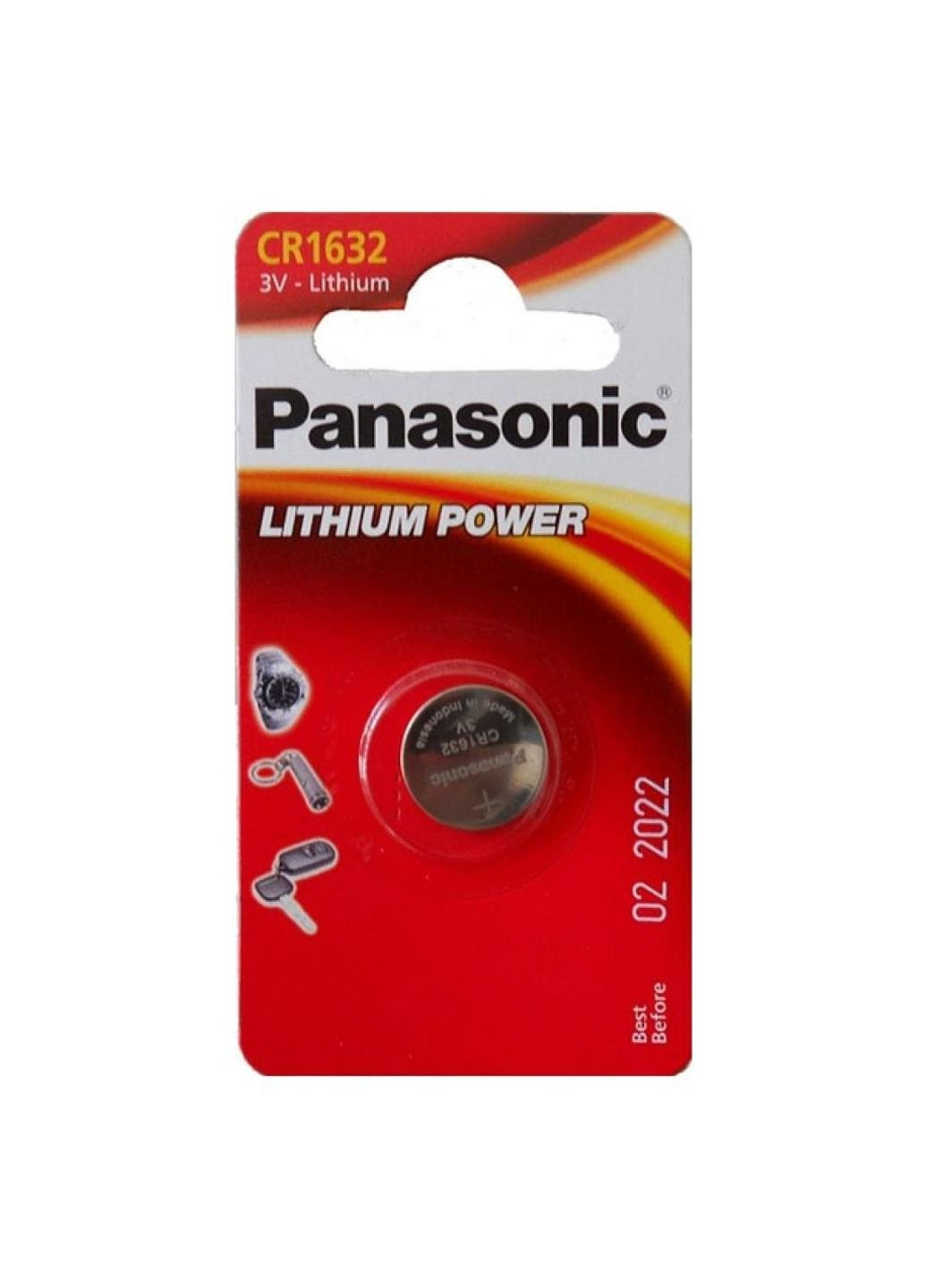 CR 1632 Lithium * 1 батарея (CR-1632EL / 1b) Panasonic (251412137)
