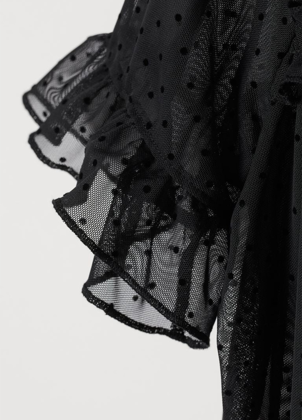 Чорна кежуал сукня а-силует H&M в горошок
