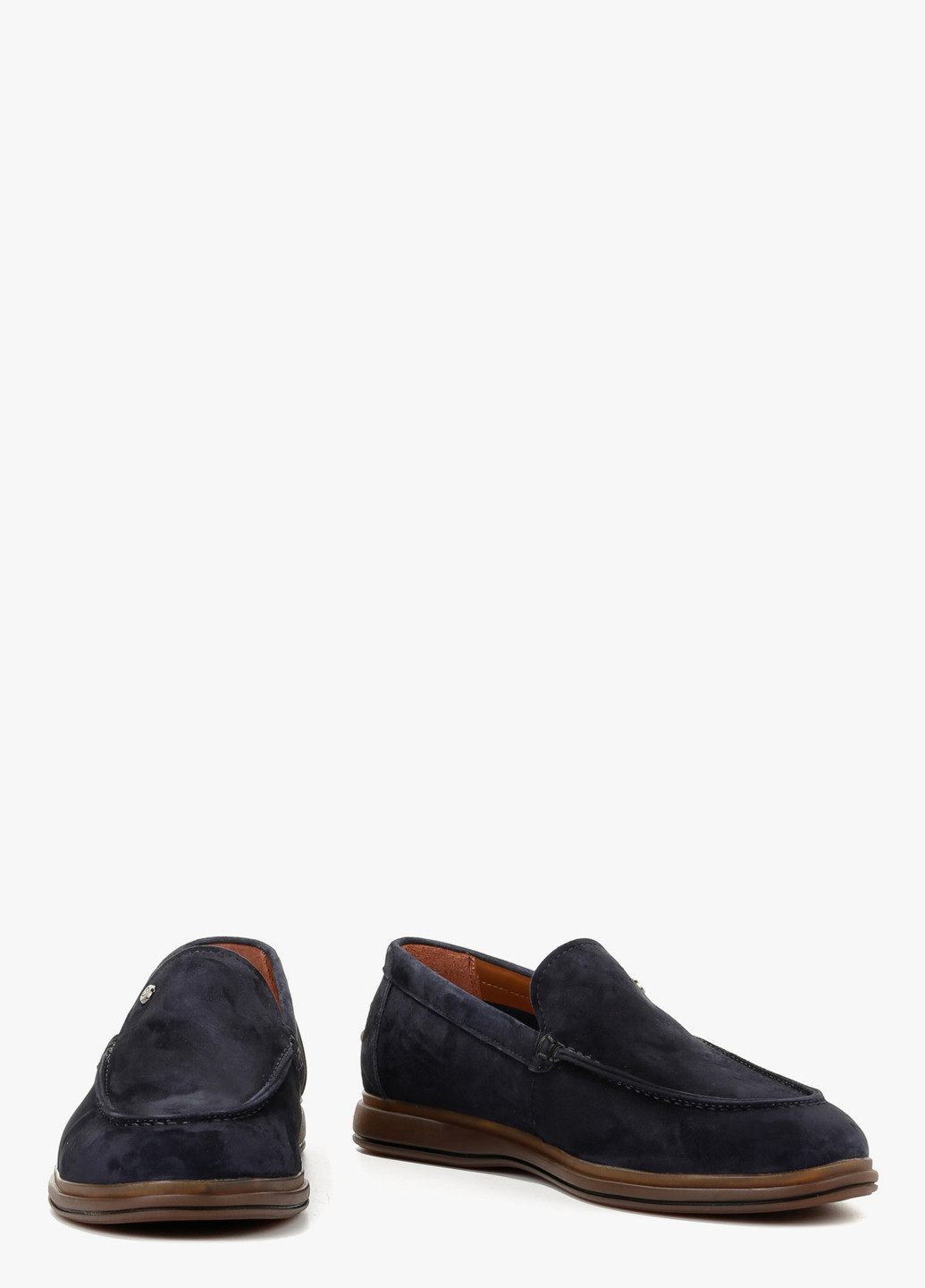 Темно-синие кэжуал туфли Le'BERDES без шнурков