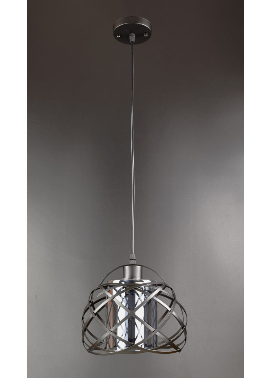 Люстра потолочная подвесная в стиле LOFT (лофт) 11532/1-gr Черный 30х25х25 см. Sunnysky (253528036)