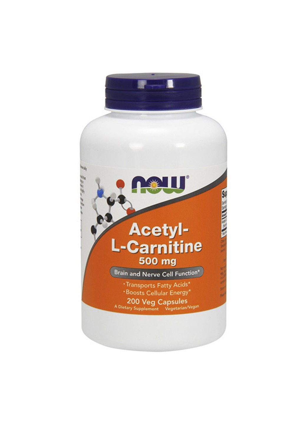 Ацетил Л-карнітин Acetyl L-Carnitine 500 200 капсул Now Foods (255363670)