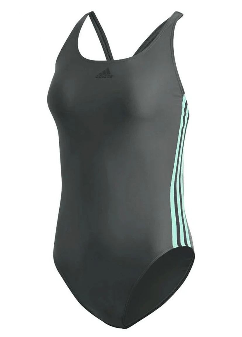 Серо-синий летний купальник adidas