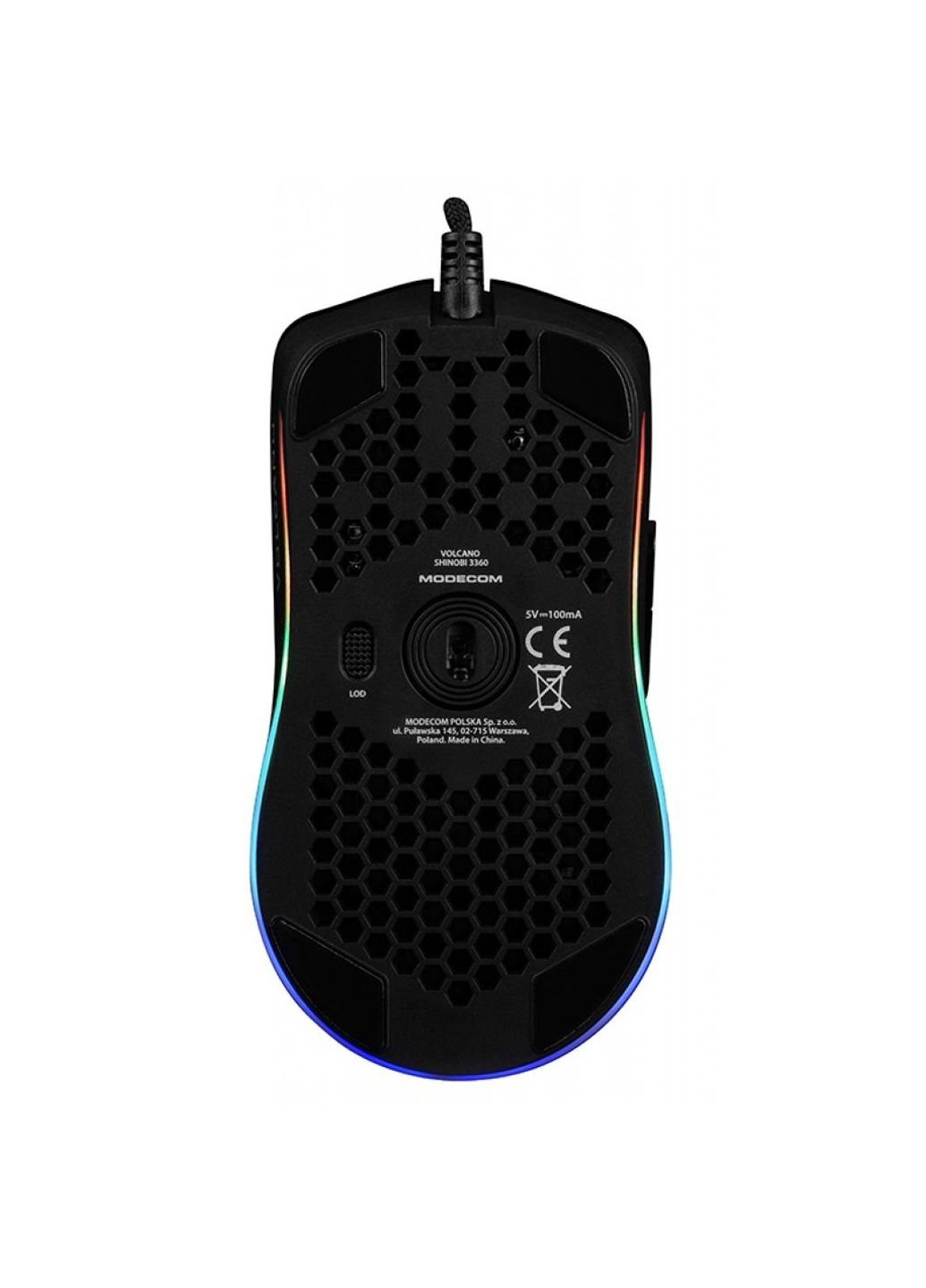 Мишка Shinobi 3360 Volcano USB Black (M-MC-SHINOBI-3360-100) Modecom (252633040)