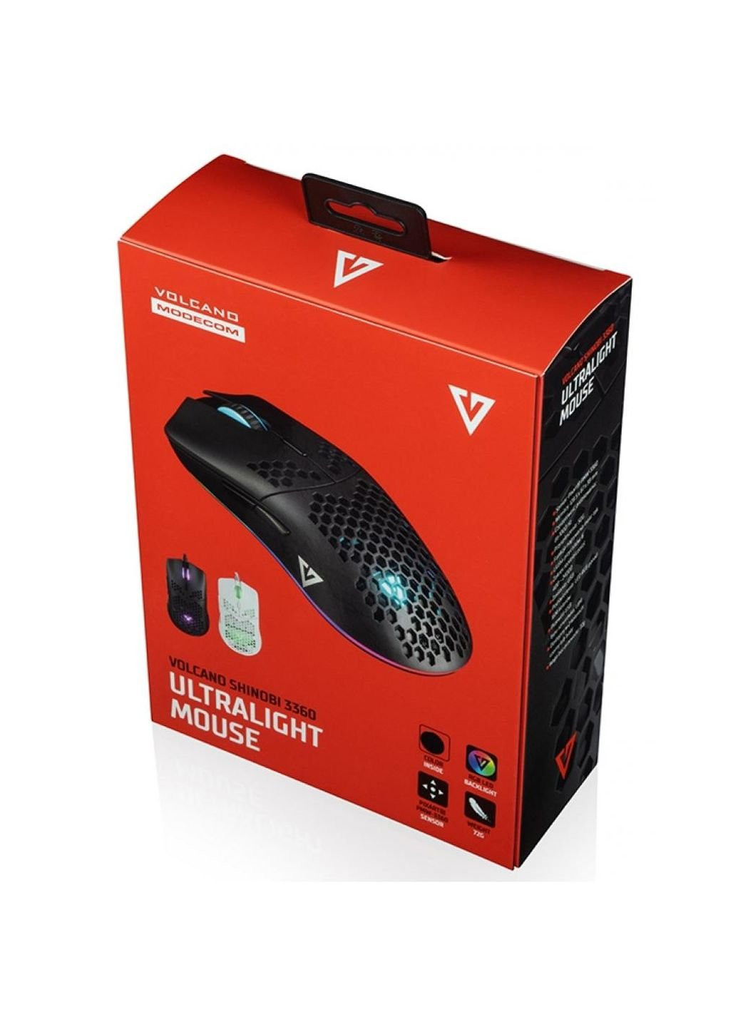 Мишка Shinobi 3360 Volcano USB Black (M-MC-SHINOBI-3360-100) Modecom (252633040)