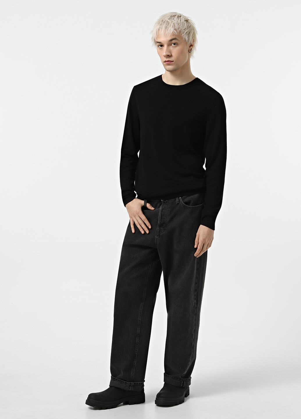 Черный демисезонный джемпер джемпер Piazza Italia