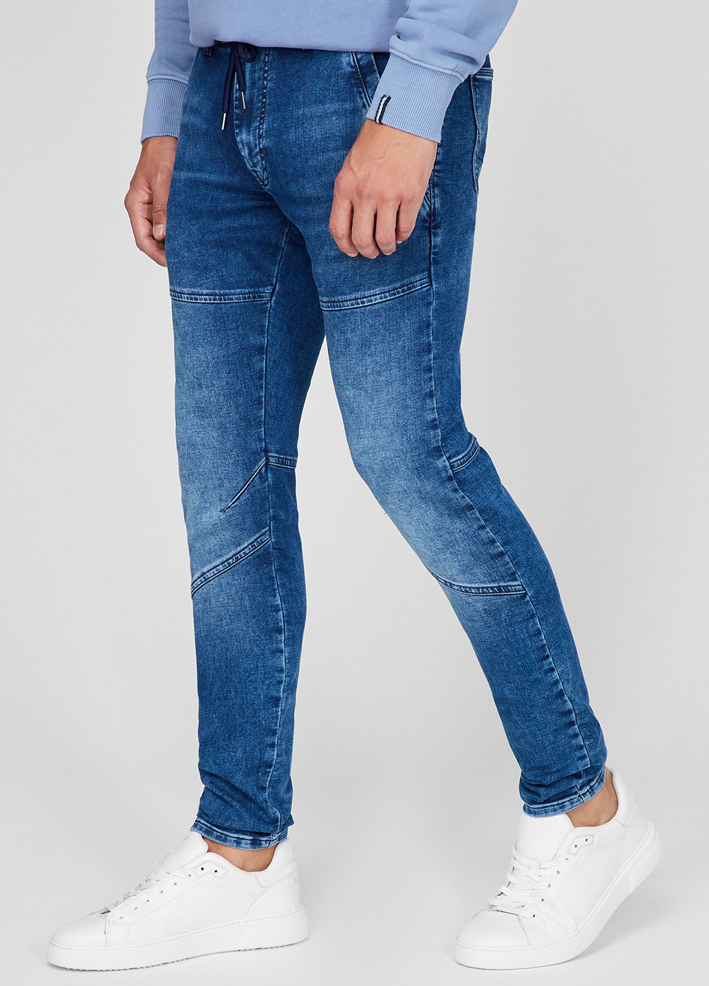 Синие демисезонные скинни джинсы Pepe Jeans