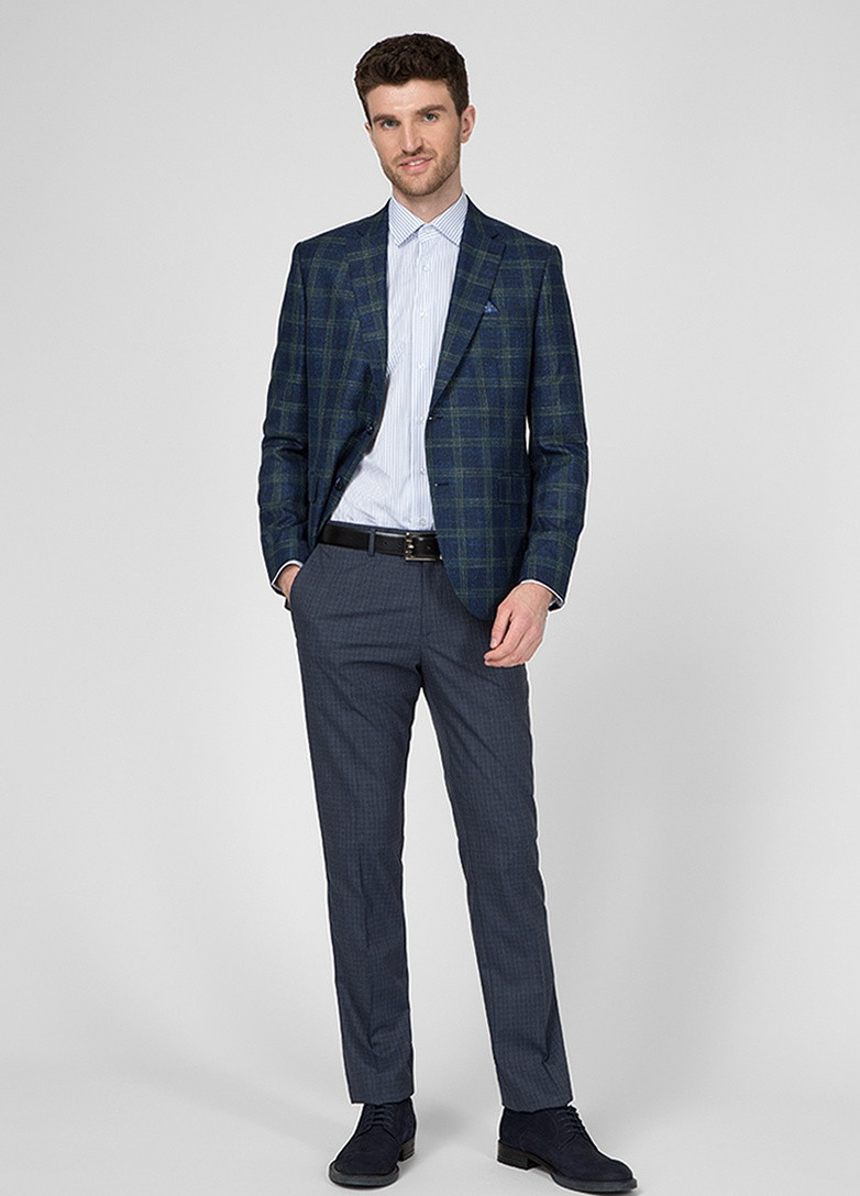 Белая рубашка в полоску NAVI