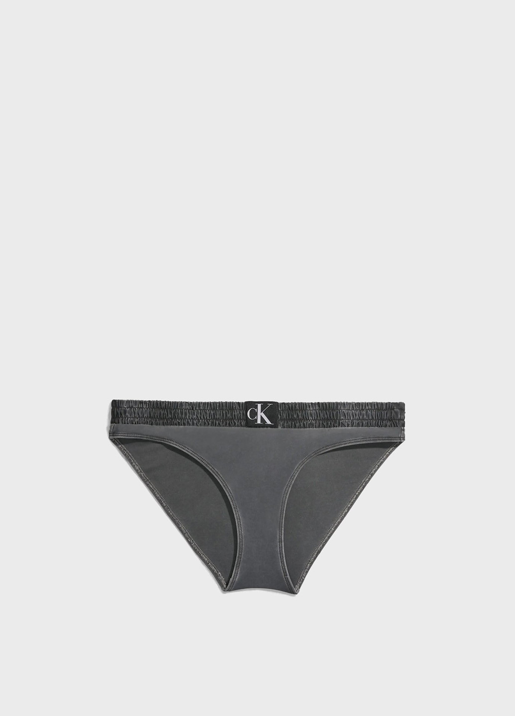 Темно-серые купальные трусики однотонные Calvin Klein