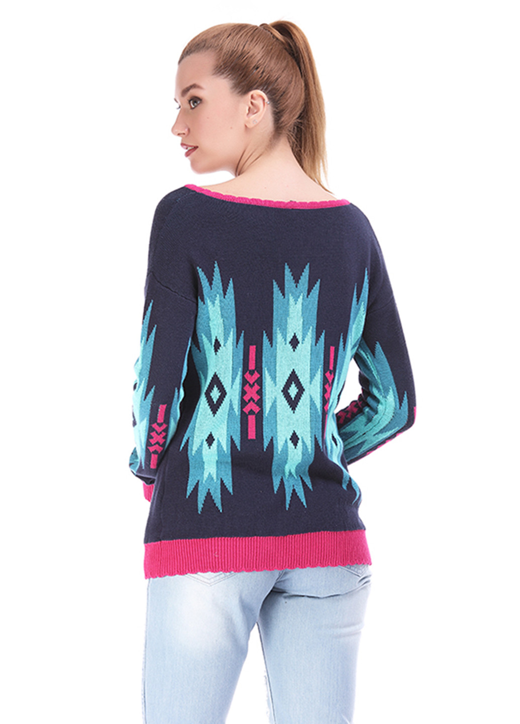 Комбінований демісезонний джемпер пуловер Яavin