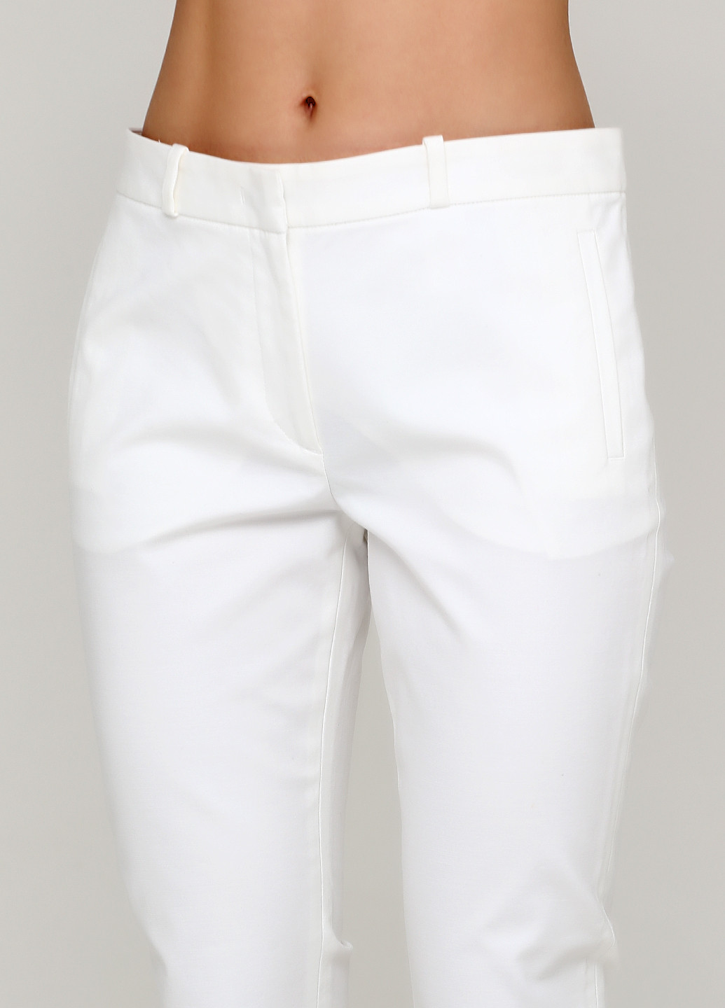 Белые кэжуал демисезонные зауженные брюки Joseph