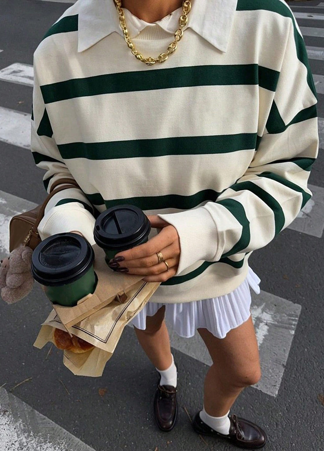 Комбинированный демисезонный джемпер джемпер SHEIN